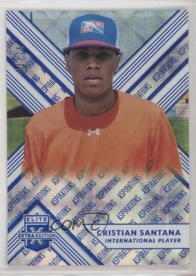 2018 Panini Elite Extra Edition Aspirations Blue /75 Cristian Santana #195 - Image 1 of 2