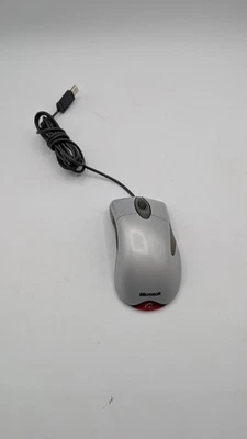 Microsoft IntelliMouse Explorer 3.0 USB -PS/2 Compatible Mouse WORKS silver grey - Image 1 of 4