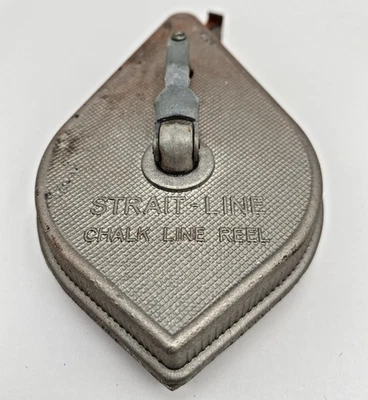 Strait-Line Vintage Chalk Line Reel & Plumb Bob Made in Ohio USA THE IRWIN CO - Image 1 of 4