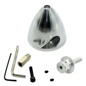2 Bladed Aluminum Spinner 2.25in 57mm for 4mm shaft motor RC Electric Airplane - Picture 1 of 6
