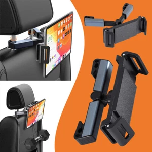 360° Adjustable Car Tablet Headrest Mount Holder Fit Most 4.7-13 inch Phone iPad - Picture 1 of 8