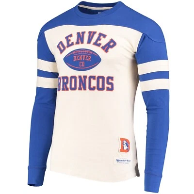 Mitchell & Ness Denver Broncos Swing Pass Manga Larga Nuevo Para Hombre Tallas $80 Foto 1 de 2
