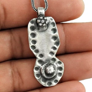 Colgante de joyería artesanal de plata de ley 925 W35 - Imagen 1 de 6