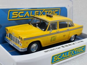 Scalextric C4432 1977 taxi de Nueva York 1:32 coche ranura - Imagen 1 de 11