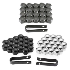 20x Car Accessories Rims Wheel Nut Screw Cover Lug Dust Bolt Hub Caps 17/19/21mm - Picture 1 of 30