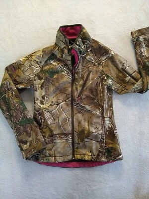 Realtree Xtra Camo Softshell Jacket Women's Sz. Small Hunting Windproof Full Zip - Image 1 of 4