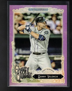 2017 Topps Gypsy Queen # 15 Danny Valencia Purple Border 244 /250 - Picture 1 of 2