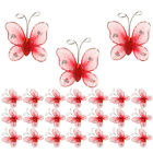 50 Pcs Butterfly Metal Bedroom Household Butterflies Party Decors
