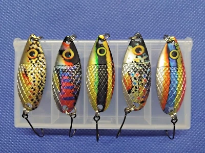 SET 5/6 AEW SUPER NATURAL SPOONS BLINKER TROUT FORELLEN WOBBLER UL KÖDER LURES - Bild 1 von 3