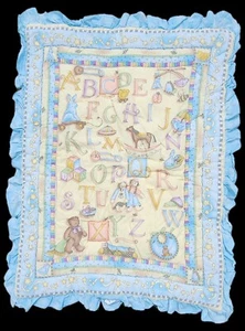 Debbie Mumm Kidsline Baby Blanket Quilt Panel Alphabet ABC Toys Stars Kids Line - Picture 1 of 5