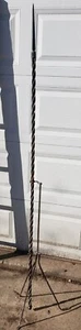 Twisted Lightning Rod And Copper Tip w/Stand 70" - Picture 1 of 9