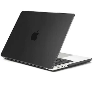 HARD SHELL CASE COVER FOR APPLE MACBOOK PRO 14 INCH 2021 A2442 - CRYSTAL BLACK - Picture 1 of 5