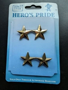 Neu Metall Hero's Pride Zwei-Sterne Anstecknadel $13,99 & kostenloser Versand!!! - Bild 1 von 2