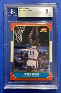 1986-87 Fleer #103 Derek Smith BGS 9 Mint L. A. Clippers