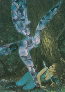 1994 COMIC IMAGES RON MILLER'S FIREBRANDS TRADING CARD PRISM CARD P5