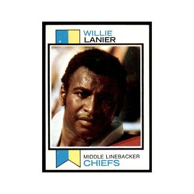 1973 Topps Willie Lanier Chiefs #410 - Image 1 of 3