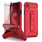For Iphone Xr Case, With[2 X Tempered Glass Screen Protector] 5 In 1 Military...