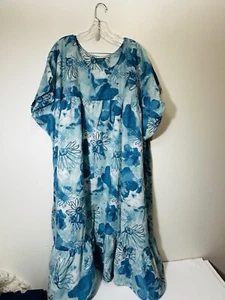 Vintage Plus Size House Dress Mumu Lounge Dress 5X - Picture 1 of 7