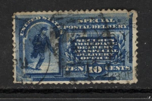 SCOTT E1 1885 10 CENT SPECIAL DELIVERY ISSUE USED F-VF CAT $50! - Picture 1 of 2