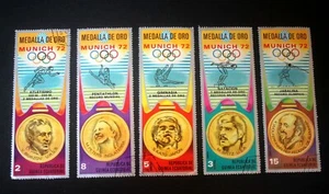 Munich 72 Olympic Games Gold Medalists Stamps - Equatorial Guinea - Picture 1 of 3