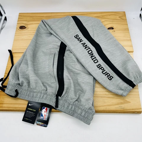 NEW 3XL San Antonio Spurs Showtime Men's Therma Flex Sweatpants Joggers Gray Cover