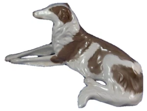 Antigua estatuilla de porcelana Rosenthal Borzoi figura de perro figura de porcelana Barsoi - Imagen 1 de 8