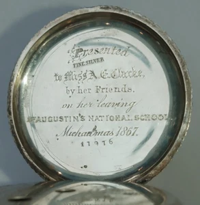 Mint 1867 Boxed Sir John Bennet London Presentation Antique Silver Pocket Watch - Picture 1 of 24
