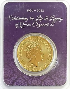 2022 GOLD GREAT BRITAIN 100 POUNDS BRITANNIA 1 OZ TRANSITIONAL MONARCHY COIN - Picture 1 of 2