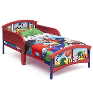 Beds for Toddler Children Plastic Disney Mickey Mouse Novelty Bed for Boys Girls - Picture 1 of 3