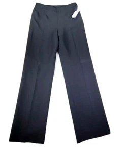 Evan-Picone Womens Black Ankle Length No Pocket Side Zip Pants Size 8 NWT - Picture 1 of 3