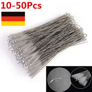 50*Trinkhalm Reinigungsbürsten lange Pfeifenreiniger Strohhalm Reinigungsbürste - Picture 1 of 12