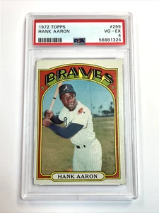 1972 Topps #299 Hank Aaron 56881324 PSA 4 VG-EX - Bild 1 von 2