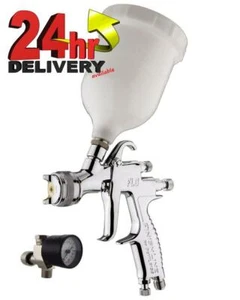 Devilbiss FLG-5-20 Schwerkraft-Sprühpistole 1,4 mm Spitze + feinerer Druckregler - Bild 1 von 7