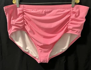 Parte inferior de natación Crown & Ivy rosa fruncido laterales control abdomen - talla 3X - ¡NUEVA CON ETIQUETAS! - Imagen 1 de 4
