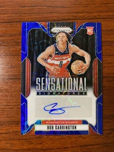 Bub Carrington Blue Choice Auto /49 - 2024 Panini Prizm Sensational Signatures - Picture 1 of 2