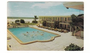 Treasure Island 6, Florida cartolina d'epoca / Eldorado Motel / piscina - Foto 1 di 2