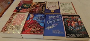Christmas Romance Lot of 8 Paperbacks Historical Regency Modern 38 Stories! - Picture 1 of 4