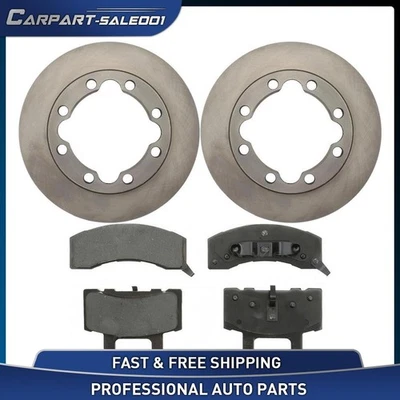 Front Disc Rotors Brake Pads Kit for 1988-1993 Chevrolet K3500 6.2L - Image 1 of 4