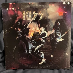 KISS Alive 2-LP Brown Label CRC/CLUB EDITION Casablanca NBLP-7020+Booklet  - Foto 1 di 15