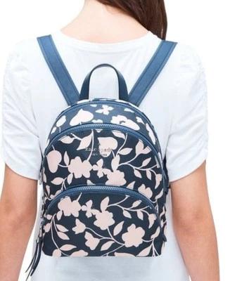 NWOT Kate Spade NY KARISSA NYLON GARDEN VINE MEDIUM BACKPACK Floral Butterfly - Image 1 of 4
