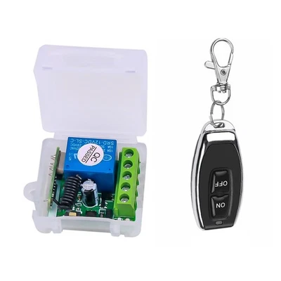 DC 12 V Einkanal Relaismodul Universal Funkschalter  RelaisempfäNger + 1 Fe5115 - Bild 1 von 4