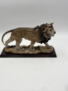 Scultura arte leone resina animale selvatico re - Foto 1 di 20