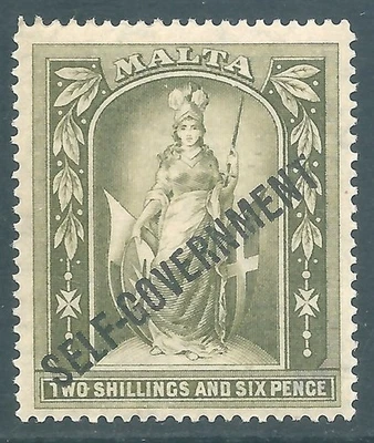 MALTA 1922 George V mint 2/6 SG112 - Image 1 of 2