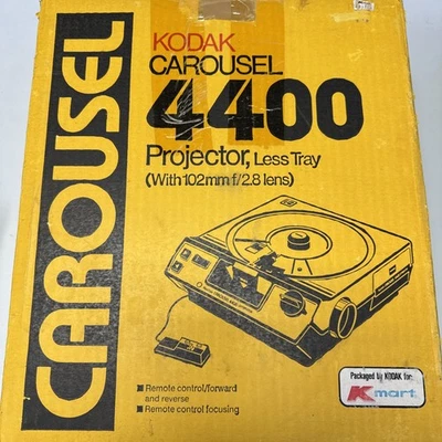 KODAK Carousel 4400 Slide Projector w/ Remote, Slide Tray, Box, Manual Mini-Vuer - Image 1 of 4