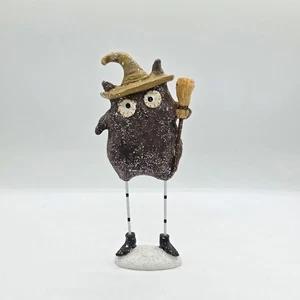 RARO Cubo Flor Caprichoso Búho Bruja Sombrero Escoba Brillo Patas Lápiz 7.5" Difícil de Encontrar - Imagen 1 de 5