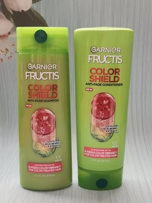 (Set of 2) Garnier Fructis Color Shield Anti-Fade Shampoo & Conditioner, 12 oz - Image 1 of 2