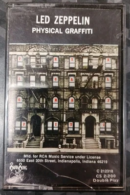 Led Zeppelin Physical Graffiti Cassette Tape 1975 Swan Song CS 2-200 - Image 1 of 3