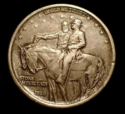 1925 Stone Mountain Silver Commemorative Half Dollar, Nice Original Patina, AU - Image 1 of 2