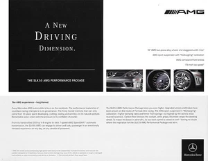 2006 MERCEDES-BENZ SLK 55 AMG PERFORMANCE PACKAGE brochure sheet US 06 - Picture 1 of 1