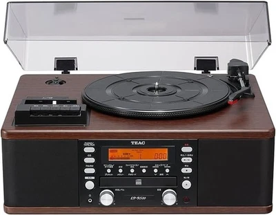 Grabadora de CD TEAC con tocadiscos/reproductor de casete LP-R520-WA LPR520WA - Imagen 1 de 4